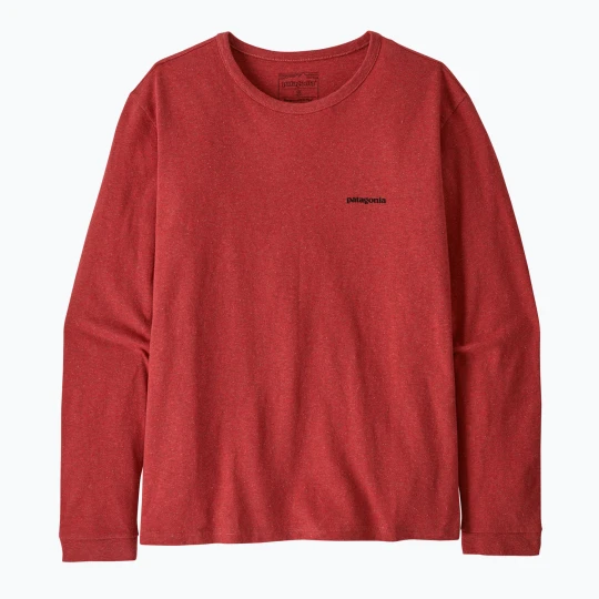 Zdjęcie produktu Longsleeve damski Patagonia P-6 Logo Responsibili-Tee potters red Bordowy