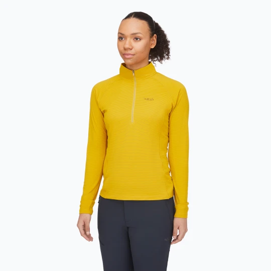 Zdjęcie produktu Longsleeve damski Rab Sonic LS Zip sahara Żółty