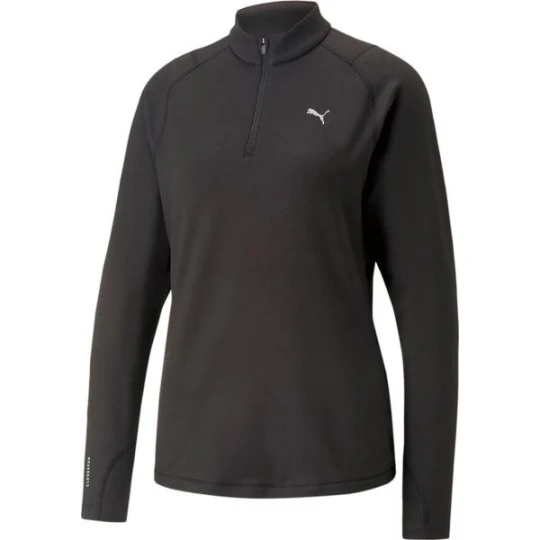 Zdjęcie produktu Longsleeve damski Run Cloudspun 1/2 Zip Puma Czarny