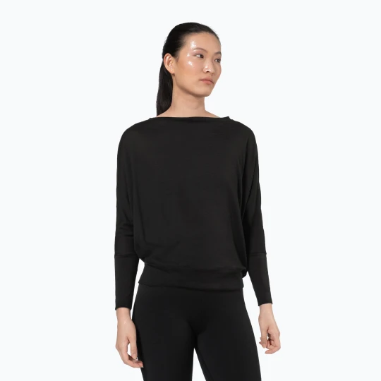 Zdjęcie produktu Longsleeve damski super.natural Kula Top jet black