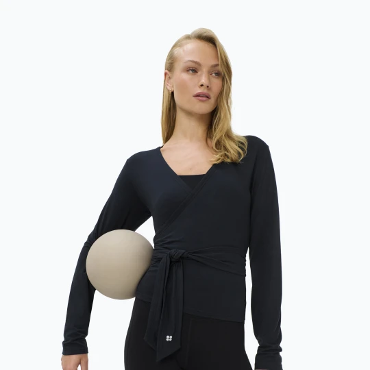 Zdjęcie produktu Longsleeve damski Sweaty Betty Soft Flow Studio Wear Your Way black