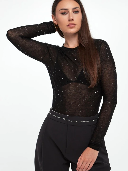 Zdjęcie produktu Longsleeve damski wełniany Pico PINKO