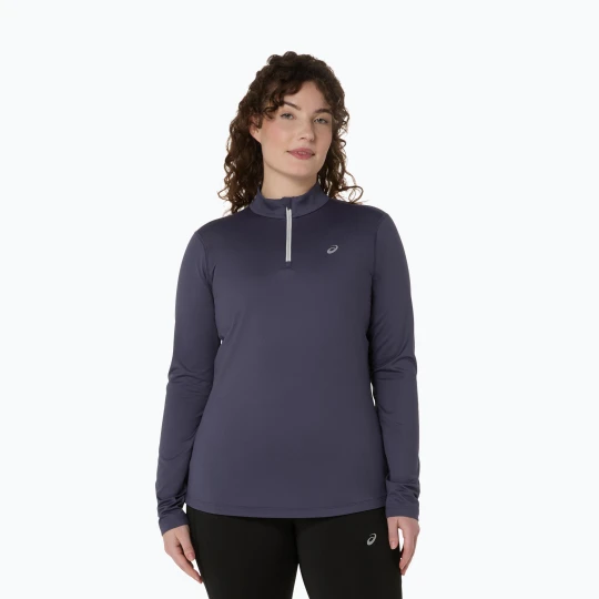 Zdjęcie produktu Longsleeve do biegania damski ASICS Core LS Half Zip Winter indigo fog Niebieski