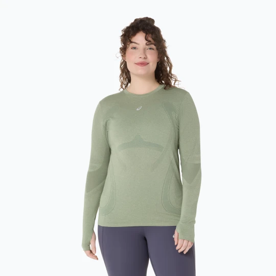 Zdjęcie produktu Longsleeve do biegania damski ASICS Road Seamless monument blue / whisper green