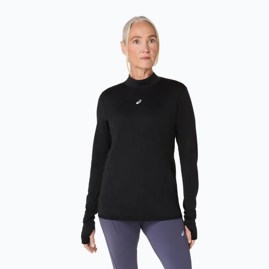 Zdjęcie produktu Longsleeve do biegania damski ASICS Road Winter Seamless performance black