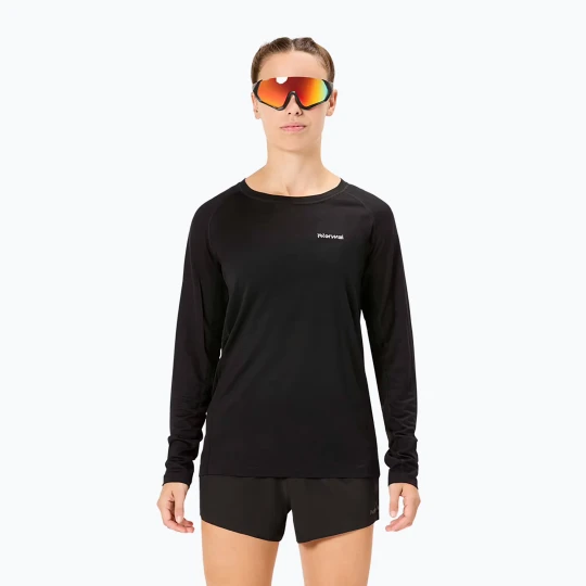 Zdjęcie produktu Longsleeve do biegania damski NNormal Merino black