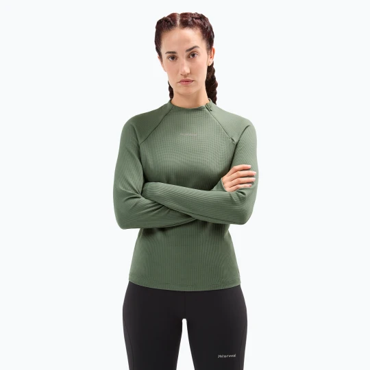 Zdjęcie produktu Longsleeve do biegania damski NNormal Trail green