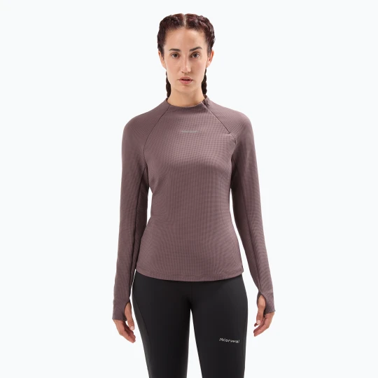 Zdjęcie produktu Longsleeve do biegania damski NNormal Trail purple Fioletowy