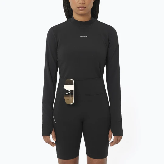 Zdjęcie produktu Longsleeve do biegania damski Salomon Bliss deep black