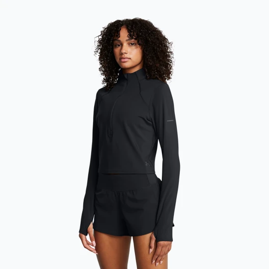 Zdjęcie produktu Longsleeve do biegania damski Under Armour Launch Elite Half Zip black / reflective