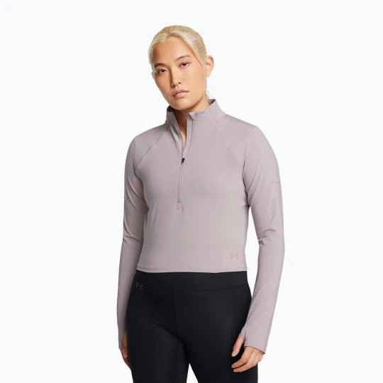 Zdjęcie produktu Longsleeve do biegania damski Under Armour Launch Elite Half Zip tetra gray / reflective Szary