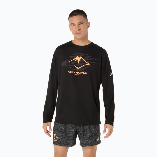 Zdjęcie produktu Longsleeve do biegania męski ASICS Fujitrail Logo LS performance black