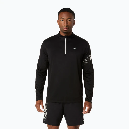 Zdjęcie produktu Longsleeve do biegania męski ASICS Icon 1 / 2 Zip performance black / cream