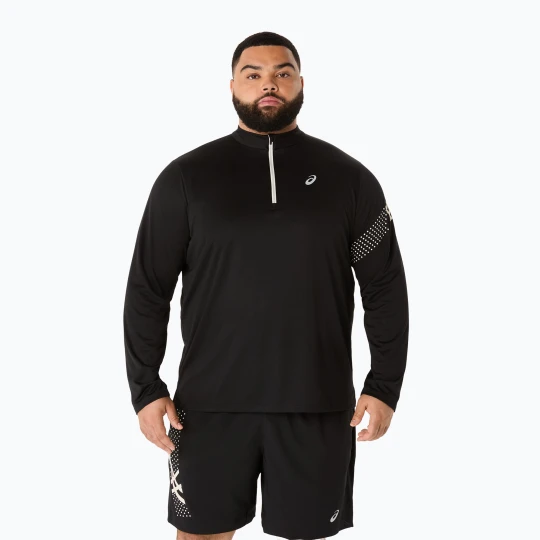 Zdjęcie produktu Longsleeve do biegania męski ASICS Icon LS 1 / 2 Zip performance black