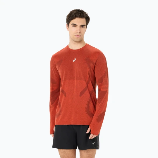 Zdjęcie produktu Longsleeve do biegania męski ASICS Road Seamless singed red