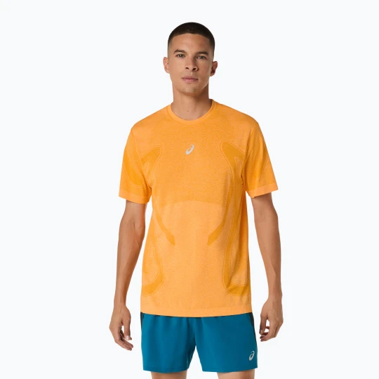 Zdjęcie produktu Longsleeve do biegania męski ASICS Road Seamless yamabuki Pomarańczowy