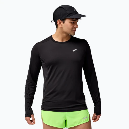 Zdjęcie produktu Longsleeve do biegania męski Brooks Atmosphere 3.0 black
