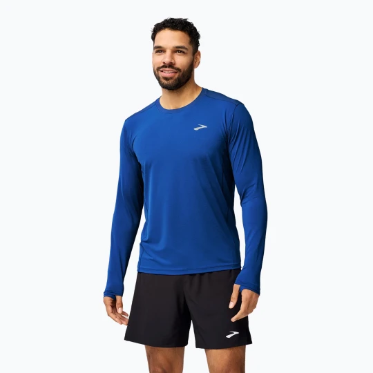 Zdjęcie produktu Longsleeve do biegania męski Brooks Atmosphere 3.0 neo blue