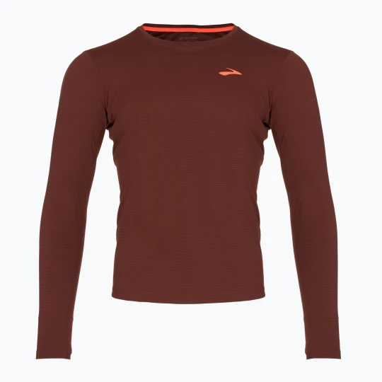 Zdjęcie produktu Longsleeve do biegania męski Brooks Atmosphere run raisin Bordowy