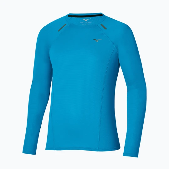 Zdjęcie produktu Longsleeve do biegania męski Mizuno Active Dryaeroflow blue jewel