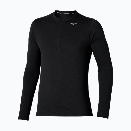 Zdjęcie produktu Longsleeve do biegania męski Mizuno Core Impulse Half Zip Tee black