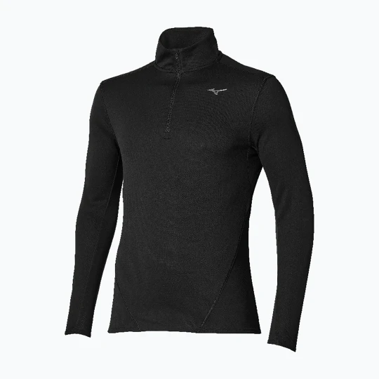 Zdjęcie produktu Longsleeve do biegania męski Mizuno Tech Thermal Charge Breath Thermo Half Zip Long Sleeve Tee black