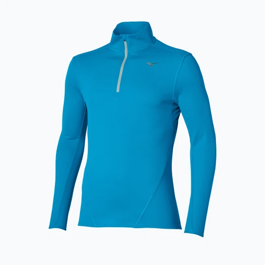 Zdjęcie produktu Longsleeve do biegania męski Mizuno Tech Thermal Charge Breath Thermo Half Zip Long Sleeve Tee blue jewel