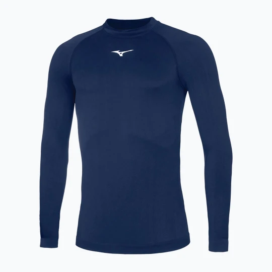 Zdjęcie produktu Longsleeve do biegania męski Mizuno Uni Core navy / white Granatowy