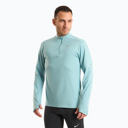 Zdjęcie produktu Longsleeve do biegania męski Nike Dri-FIT Element 1/2-Zip denim turquoise Niebieski