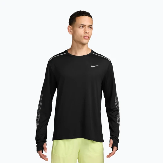 Zdjęcie produktu Longsleeve do biegania męski Nike Miler black