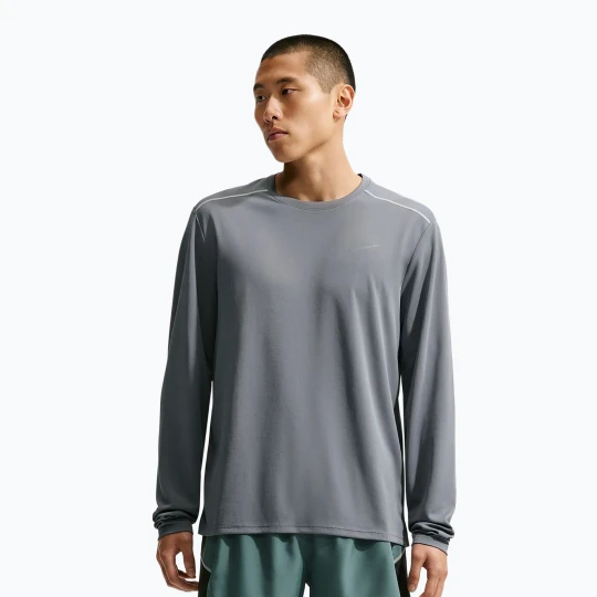 Zdjęcie produktu Longsleeve do biegania męski Nike Miler Dri-Fit UV smoke grey