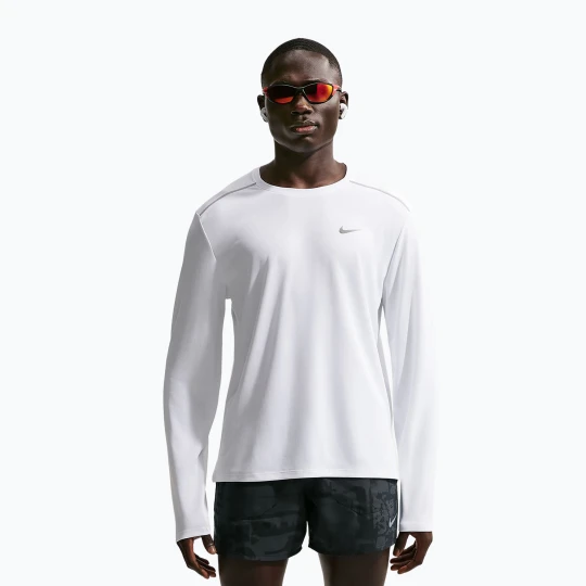 Zdjęcie produktu Longsleeve do biegania męski Nike Miler Dri-Fit UV white