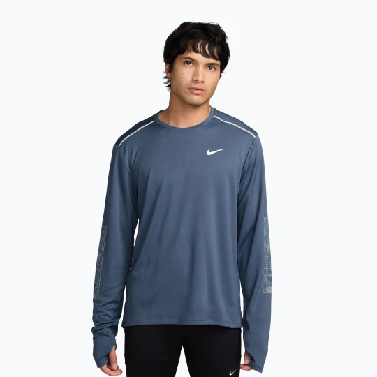 Zdjęcie produktu Longsleeve do biegania męski Nike Miler new slate Niebieski