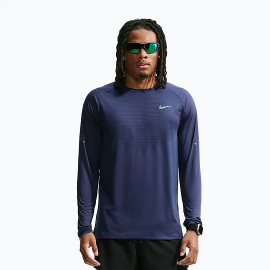 Zdjęcie produktu Longsleeve do biegania męski Nike Stride Dri-Fit ADV Midnight Navy Granatowy