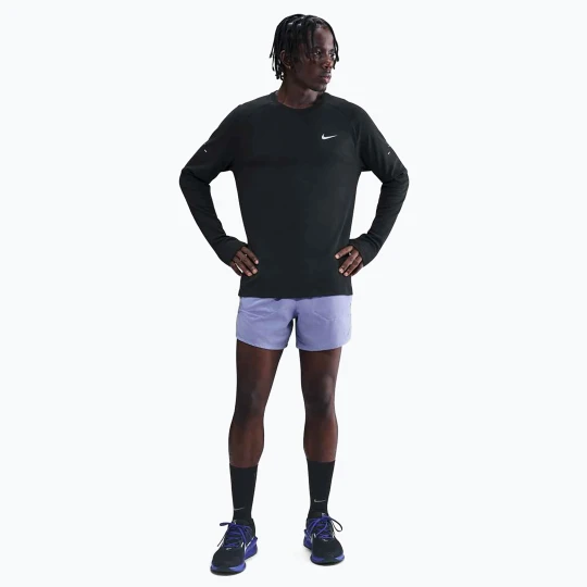Zdjęcie produktu Longsleeve do biegania męski Nike Stride Dri-Fit Waffle Crew black