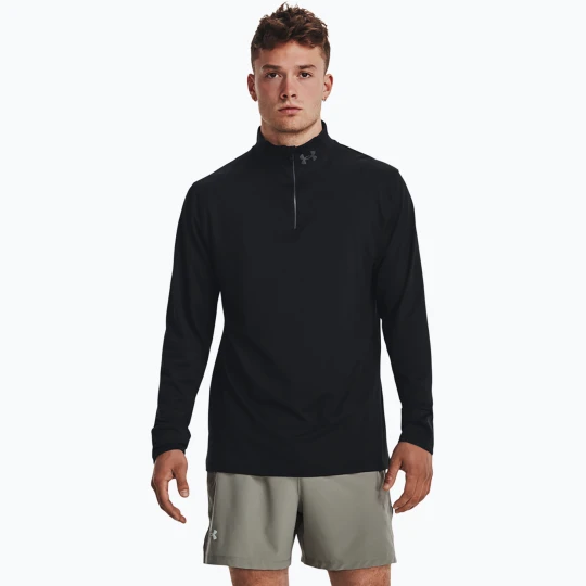 Zdjęcie produktu Longsleeve do biegania męski Under Armour Launch Pro 1/4 Zip black/black/reflective