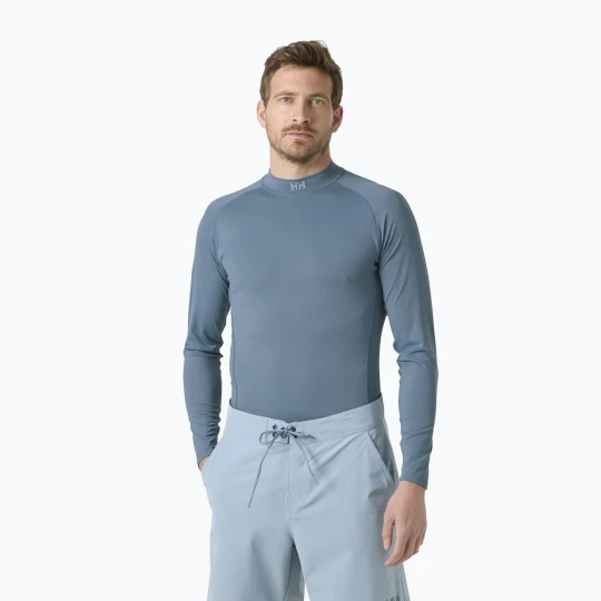 Zdjęcie produktu Longsleeve do pływania męski Helly Hansen Waterwear Rashguard washed navy Niebieski
