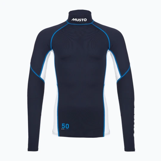 Zdjęcie produktu Longsleeve do pływania męski Musto Championship Rash Guard navy / white Granatowy