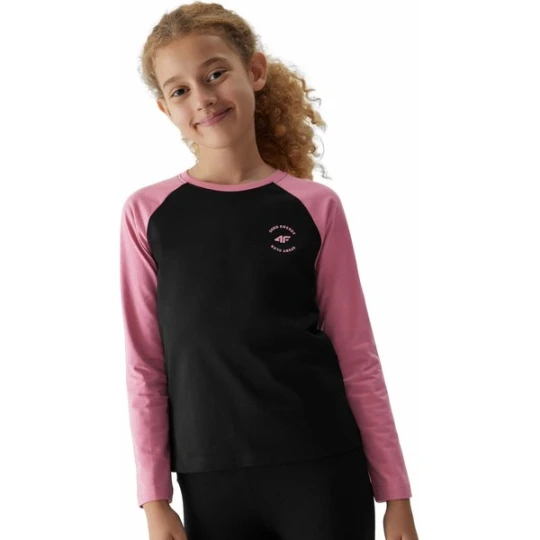 Zdjęcie produktu Longsleeve dziewczęcy 4FJAW23TLONF143 4F Biały