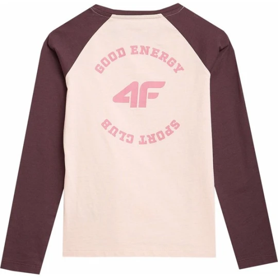 Zdjęcie produktu Longsleeve dziewczęcy 4FJAW23TLONF143 4F Różowy