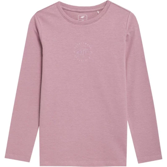 Zdjęcie produktu Longsleeve dziewczęcy 4FJSS23TLONF056 4F Różowy