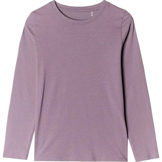 Zdjęcie produktu Longsleeve dziewczęcy 4FJWMM00TLONF318 4F Fioletowy