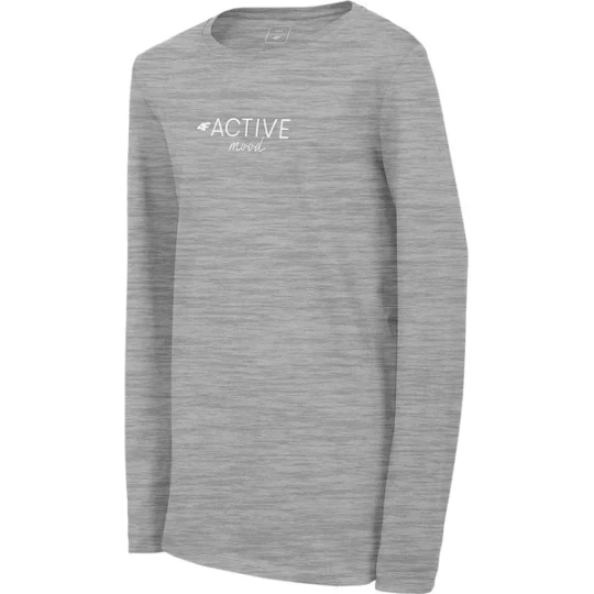 Zdjęcie produktu Longsleeve dziewczęcy HJL22 JTSDL002 4F Szary