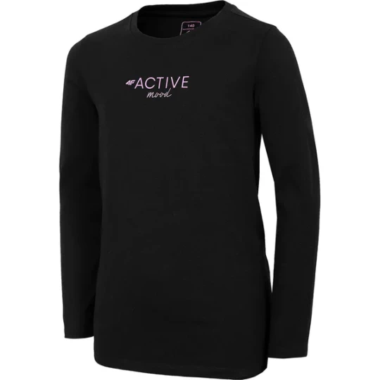 Zdjęcie produktu Longsleeve dziewczęcy HJL22 JTSDL002 4F Czarny