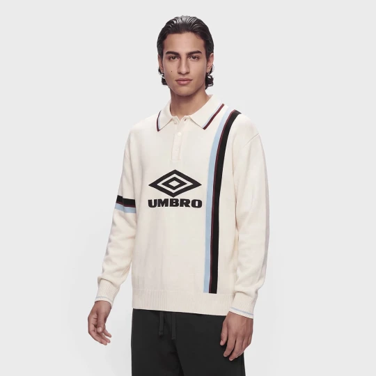 Zdjęcie produktu Longsleeve Knitted Football Polo Umbro beż
