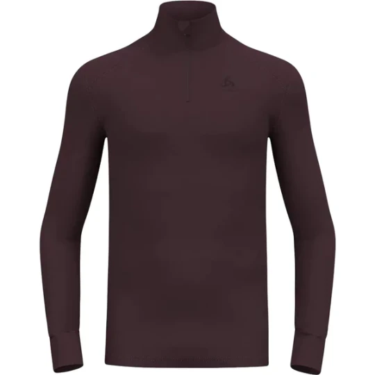 Zdjęcie produktu Longsleeve męski Active Warm Eco Half-Zip Odlo Brązowy