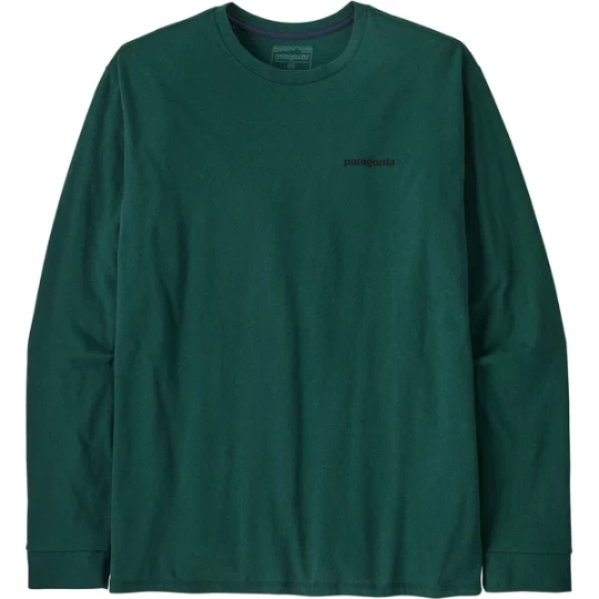 Zdjęcie produktu Longsleeve męski P-6 Logo Responsibili Tee Patagonia Zielony