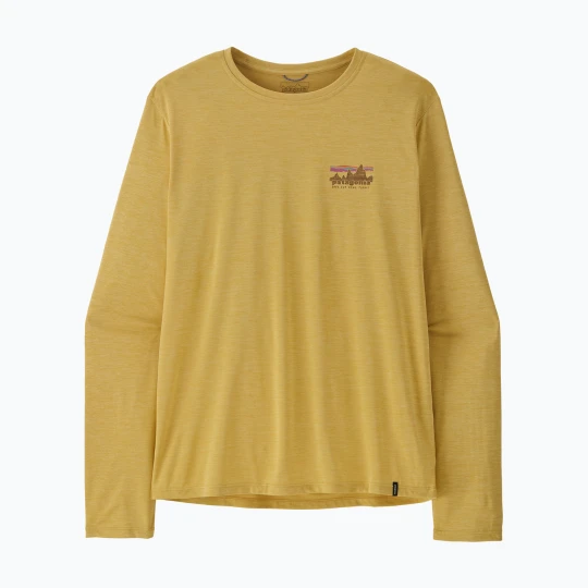 Zdjęcie produktu Longsleeve męski Patagonia Capilene Cool Daily - '73 Skyline limestone yellow / light limestone yellow c-dye