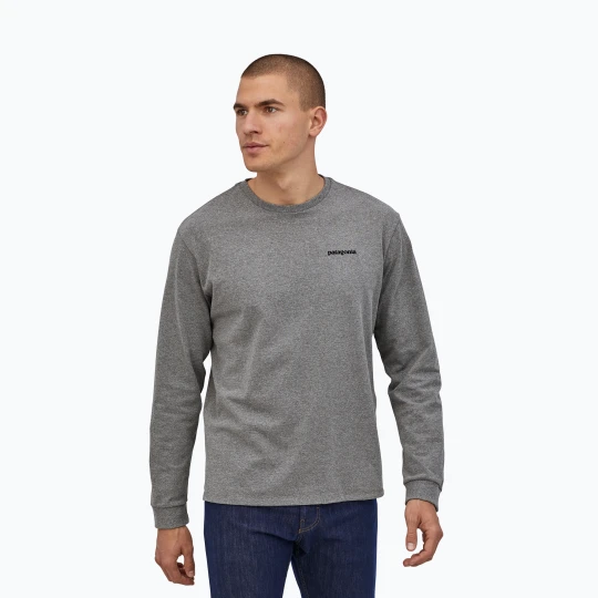 Zdjęcie produktu Longsleeve męski Patagonia P-6 Logo Responsibili gravel heather Szary