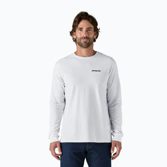 Zdjęcie produktu Longsleeve męski Patagonia P-6 Logo Responsibili white